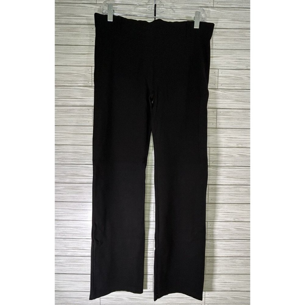 Betabrand Dress Plain Pant Yoga Pants Medium Petite Black Straight Leg